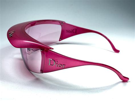 Rare Christian Dior Golf WQ8 Pink Sunglasses 1990's w.case